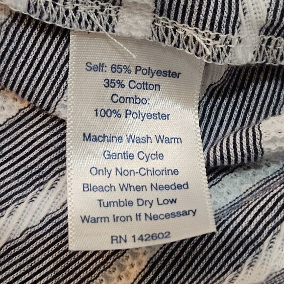 NWOT Sail To Sable STS Striped Dress XL Navy Nautical Preppy Short Sleeve - Picture 6 of 8